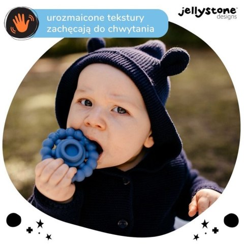 Silikonowy gryzak Mała Wieża, tęczowy, Jellystone Designs