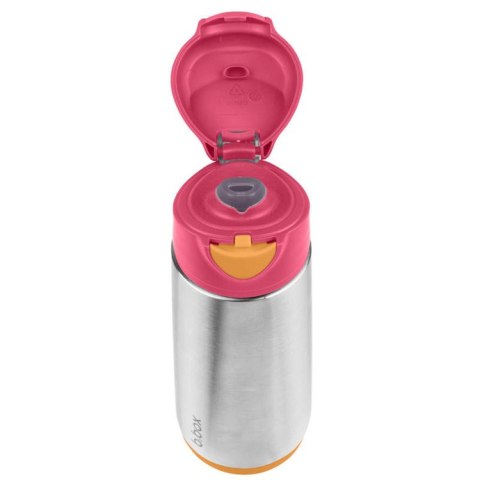 Butelka termiczna z ustnikiem sportowym 500 ml, Strawberry Shake, b.box