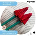 Nakładki antystresowe na ołówek 2 szt. czerwony Jellystone Designs