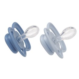 Smoczek dla noworodka i niemowlaka 2 szt. - symetryczny smoczek silikonowy 0 - 6 mies., Ocean + Sky, b.box