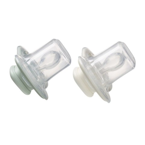 Smoczek dla noworodka i niemowlaka 2 szt.- symetryczny smoczek silikonowy 0 - 6 mies., Sage + Vanilla, b.box