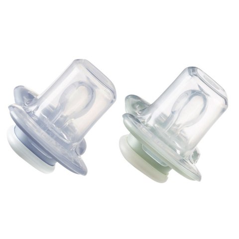 Smoczek silikonowy symetryczny 0 - 6 mies. 2 szt. glow in the dark Sky + Sage, b.box