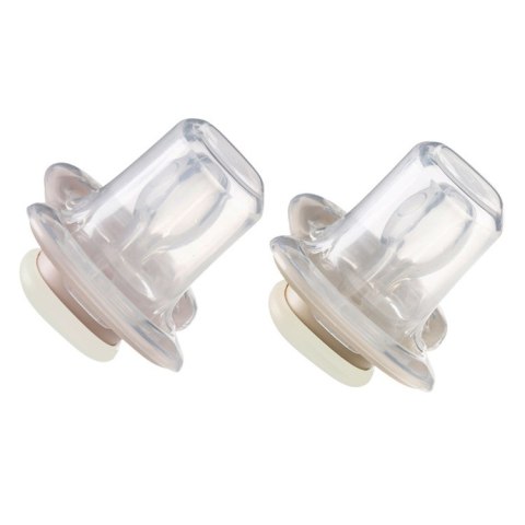 Smoczek silikonowy symetryczny 6 mies.+ 2 szt. glow in the dark Blush + Latte, b.box