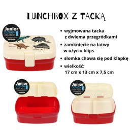 Zestaw śniadaniowy lunchbox i bidon Dinozaury, Rex London