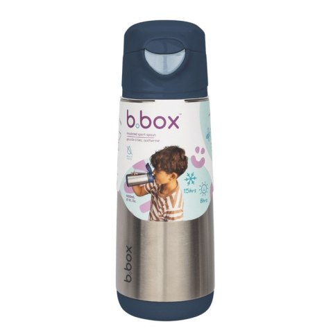 Butelka termiczna z ustnikiem sportowym 500 ml, Midnight, b.box