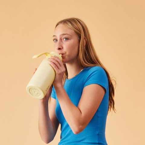 Butelka termiczna ze składanym ustnikiem - termos ze stali nierdzewnej 1l Lemon Twist b.box