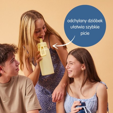 Butelka termiczna ze składanym ustnikiem - termos ze stali nierdzewnej 1l Midnight b.box