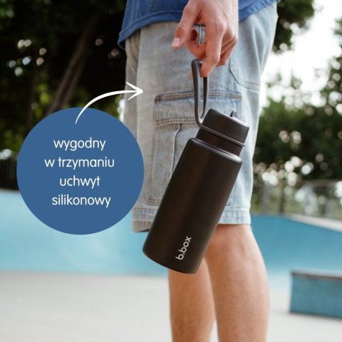 Butelka termiczna ze składanym ustnikiem - termos ze stali nierdzewnej 1l Oliveb.box