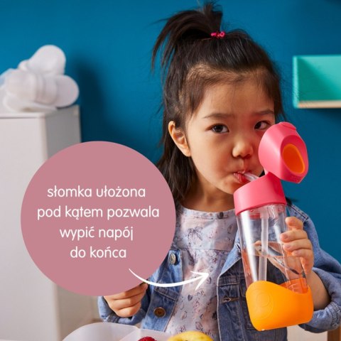 Butelka tritanowa ze słomką 450 ml, Spearmint, b.box