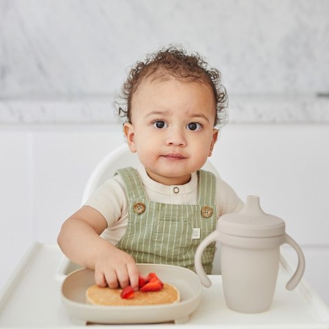 Silikonowy kubek z ustnikiem, Latte, b.box