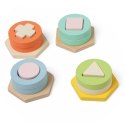 CLASSIC WORLD Sorter Montessori Kształtów i Kolorów Układanka Wieża