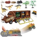 WOOPIE Cięzarówka Dinozaur z Wyrzutnią i Samochodzikami 15 el.