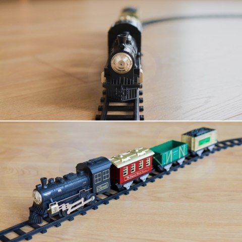 WOOPIE Klasyczny Pociąg Parowy Lokomotywa Tor XXL