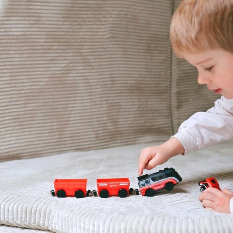 WOOPIE Lokomotywa Elektryczna Pociąg Wagony na Magnes