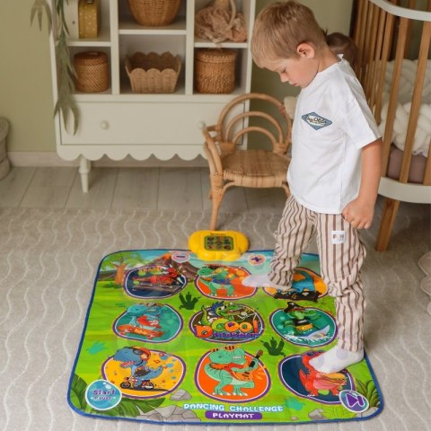 WOOPIE Mata Muzyczna Dinozaury Zręcznościowa Gra Taneczna