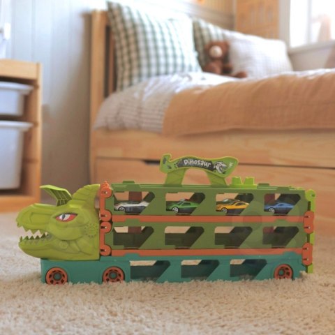 WOOPIE Zabawkowa Ciężarówka Dinozaur Tor 2,1 m dla Samochodzików