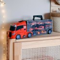 WOOPIE Zestaw Ciężarówka Transporter 3w1 Czerwony 11 el.