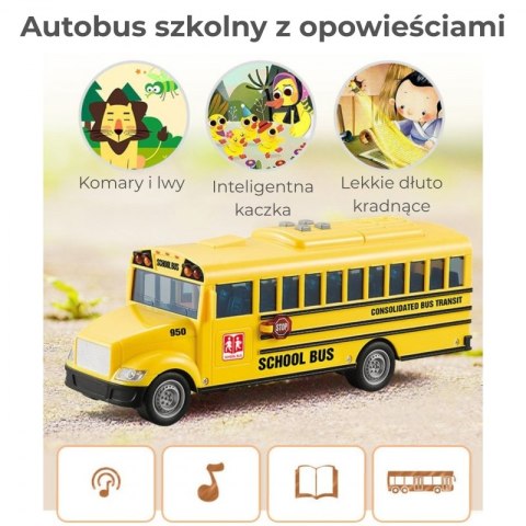 WOOPIE Autobus Szkolny Interaktywny Elektryczny 1:20