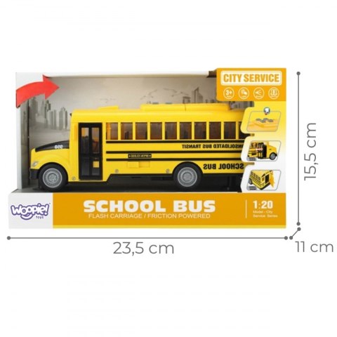 WOOPIE Autobus Szkolny Interaktywny Elektryczny 1:20