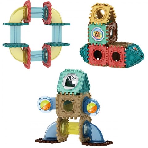 WOOPIE Klocki Konstrukcyjne 3D Zestaw Edukacyjny Tor Kulkowy 228el.