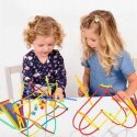 WOOPIE Klocki Konstrukcyjne Kolorowe Słomki 1200 el.