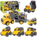 WOOPIE Laweta Zestaw 4w1 Pojazdy Budowlane