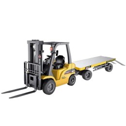 Wózek Widłowy Przyczepa Zdalnie Sterowany Pilot Pomarańczowy 1:10 R/C