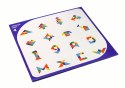 Układanka Tangram 7 Magnetycznych Klocków Puzzle Kolorowe
