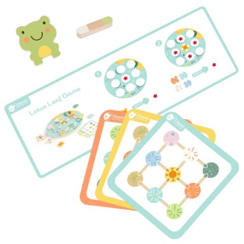 CLASSIC WORLD Gra Sensoryczna Liść Lotosu Dopasuj Kształty i Kolory