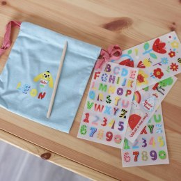 WOOPIE ART&FUN Zestaw Kreatywny Zrób Torebkę Dekorowanie Woreczka Imię Dziecka DIY