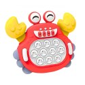 WOOPIE Gra POP IT Elektroniczna Antystresowa Zręcznościowa Krab Czerwony