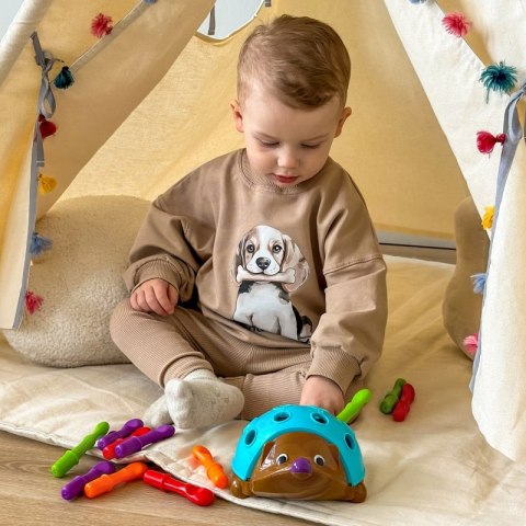 WOOPIE Gra Zręcznościowa Jeżyk Sorter Montessori Nauka Liczb i Kolorów 4w1