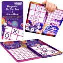 WOOPIE IQ Gra Strategiczna Magnetyczna 2w1 Kółko I Krzyżyk + Gra 4 w Lini MINI