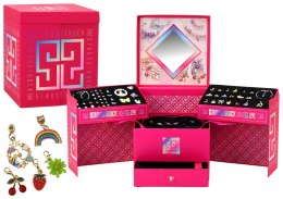 Zestaw Do Robienia Biżuterii DIY Koraliki Zawieszki Szkatułka 1267 ele.