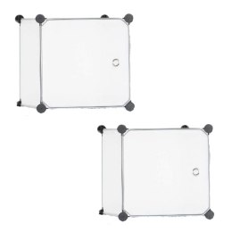 Modułowy Regał Na Buty Akcesoria 5 Przegródek Transparentny