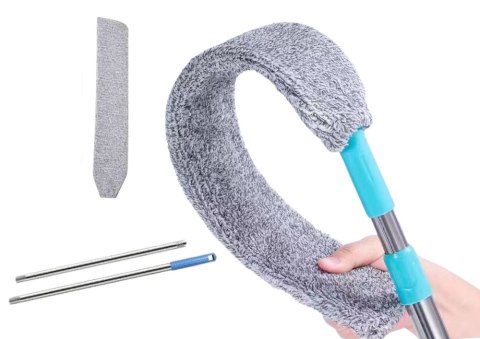 Teleskopowa Szczotka Z Mikrofibry Do Kurzu Płaska