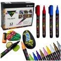 Zestaw Pisaków Flamastrów Akrylowych Intensywne Kolory 12szt