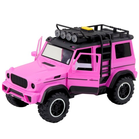 Samochód Terenowy Z Przyczepą Do Przewozu Koni Figurka Światła Dźwięki