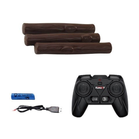 Traktor Rolniczy Z Przyczepą I Chwytakiem Zdalnie Sterowany RC 2.4G