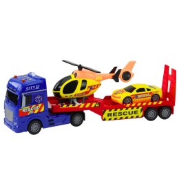 Zestaw Ratowniczy Ciężarówka Helikopter Samochód Światła Dźwięki