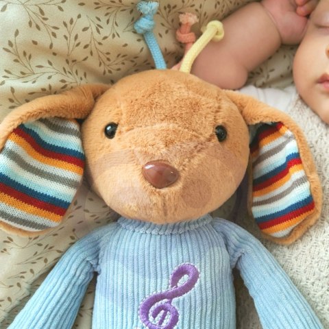 WOOPIE Interaktywny Piesek Przytulanka z Dźwiękiem i Światłem