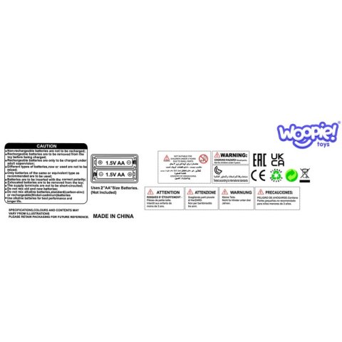 WOOPIE Interaktywny Słonik Przytulanka z Dźwiękiem i Światłem