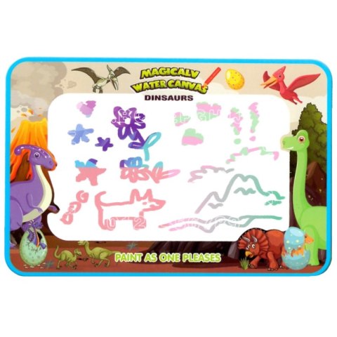 WOOPIE Magiczna Mata Wodna do Malowania XXL Pieczątki Cyferki 100x80 cm