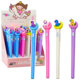 Długopis Świecący Jednorożec Na Księżycu Niebieski Tusz 0.7mm Mix