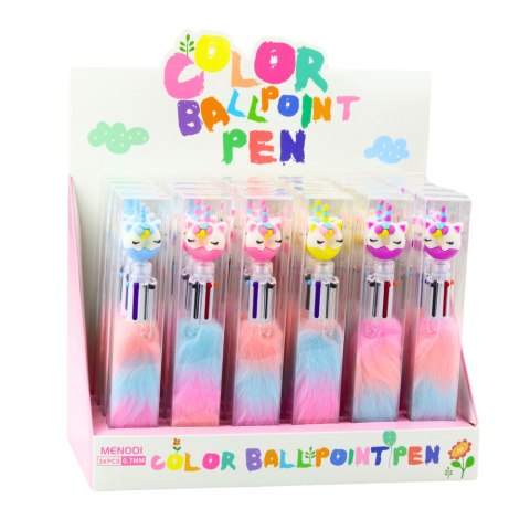 Długopis Z Futerkiem Jednorożec Donut Futerko Kolorowe 0.7mm Mix