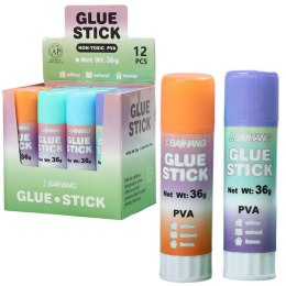 Klej W Sztyfcie Szkolny Biurowy Pastelowe 36g