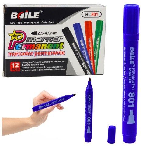 Marker Permanentny Wodoodporny Niebieski 2,5-4,5 mm