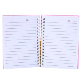 Notatnik W Linie Holograficzne Łuski Różowy A6 80 Kartek