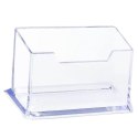 Pojemnik Na Wizytówki Przeźroczysty Transapentny Plastikowy 11cm