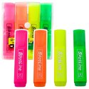Zestaw Zakreślacze Markery Biurowe Szkolne Neonowe 4szt